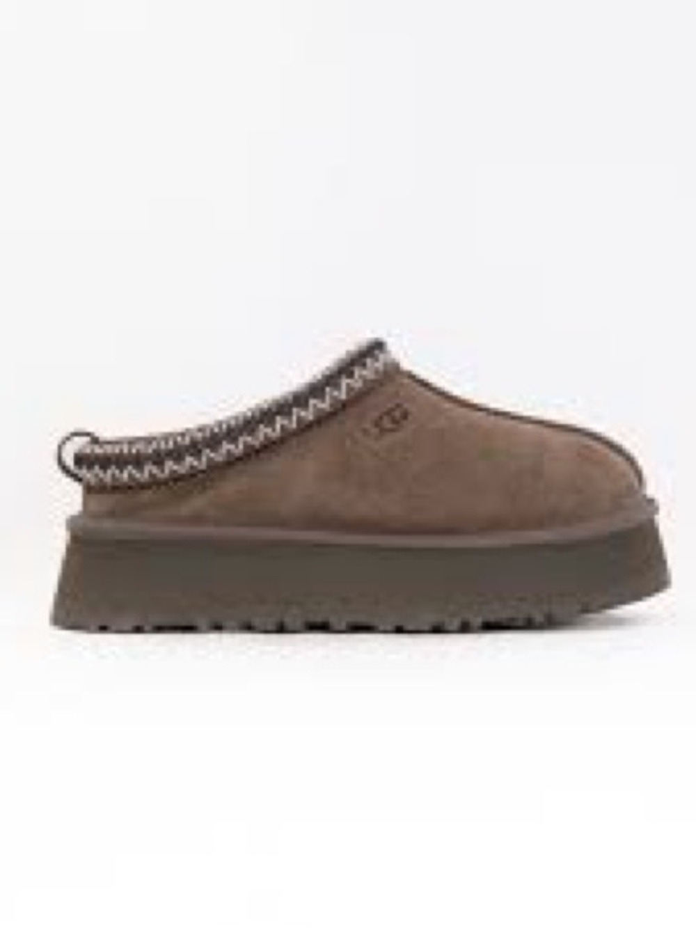 UGG Women’s Tazz Chestnut Suede Platform Slippers - Picture 1 of 13